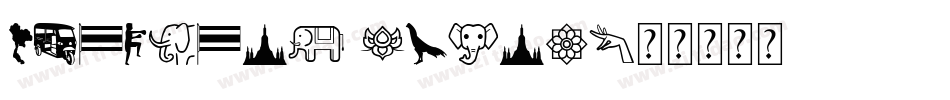 Thailand Icons字体转换